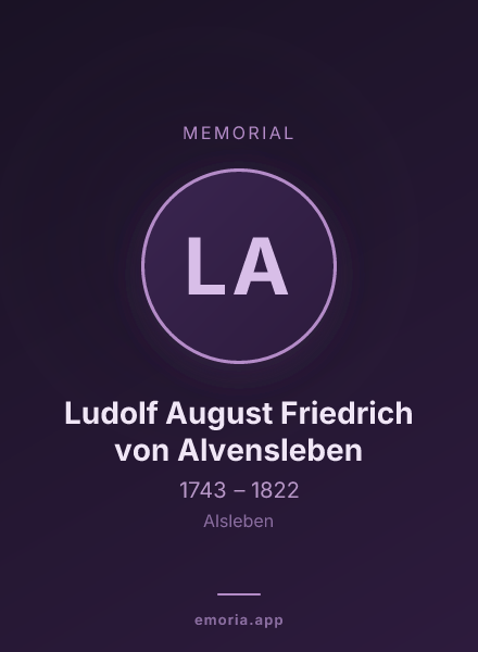 Memorial portrait of Ludolf August Friedrich von Alvensleben