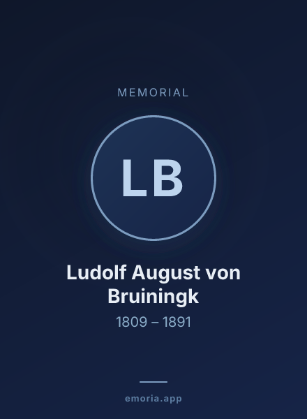 Memorial portrait of Ludolf August von Bruiningk