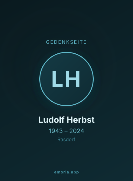 Gedenkportrait von Ludolf Herbst