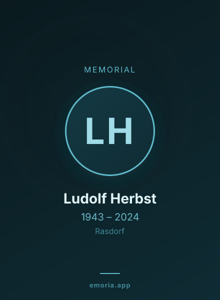 Memorial portrait of Ludolf Herbst