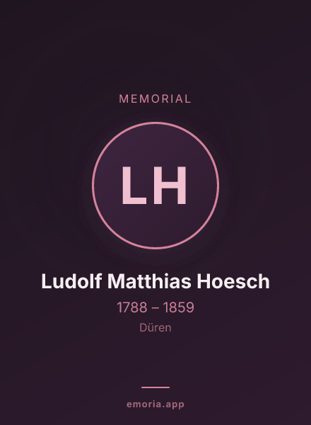 Memorial portrait of Ludolf Matthias Hoesch