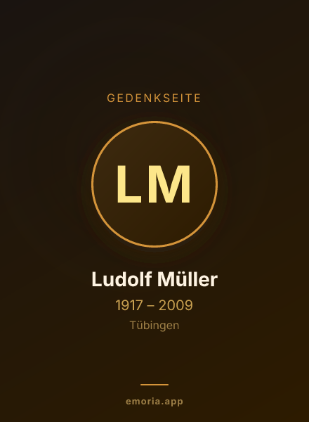 Gedenkportrait von Ludolf Müller