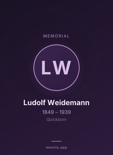 Memorial portrait of Ludolf Weidemann