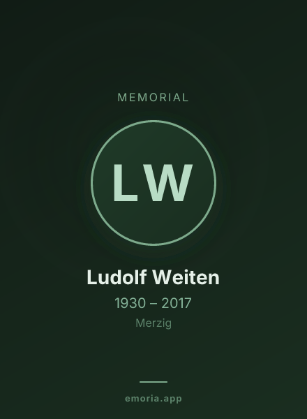 Memorial portrait of Ludolf Weiten