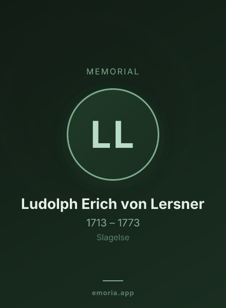Memorial portrait of Ludolph Erich von Lersner