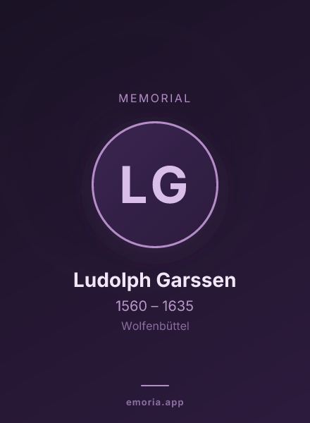 Memorial portrait of Ludolph Garssen