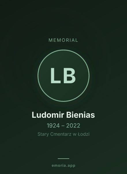 Memorial portrait of Ludomir Bienias