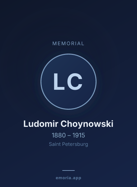 Memorial portrait of Ludomir Choynowski