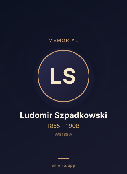 Memorial portrait of Ludomir Szpadkowski