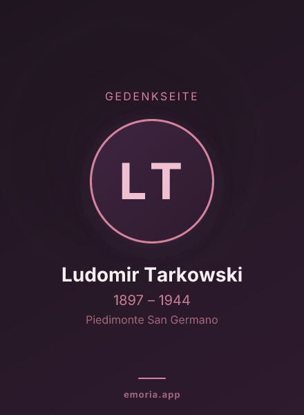 Gedenkportrait von Ludomir Tarkowski