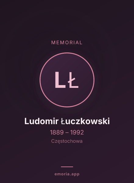 Memorial portrait of Ludomir Łuczkowski