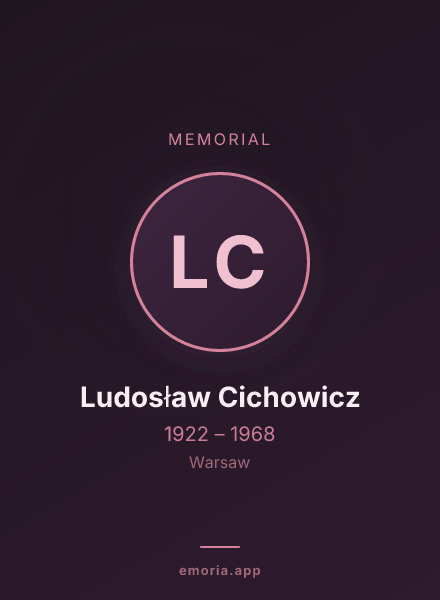 Memorial portrait of Ludosław Cichowicz