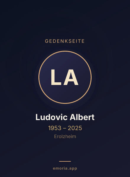 Gedenkportrait von Ludovic Albert