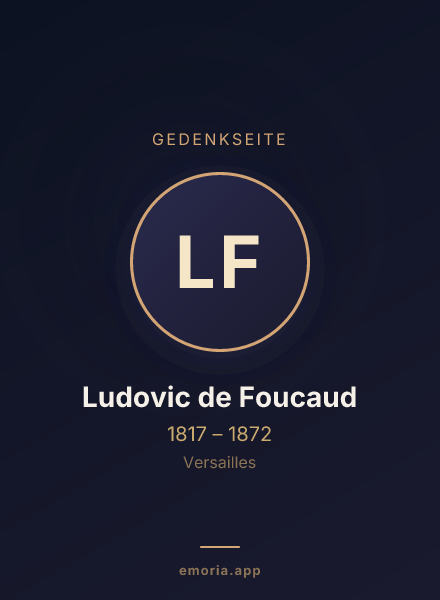 Gedenkportrait von Ludovic de Foucaud