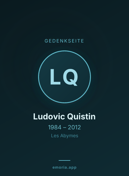 Gedenkportrait von Ludovic Quistin