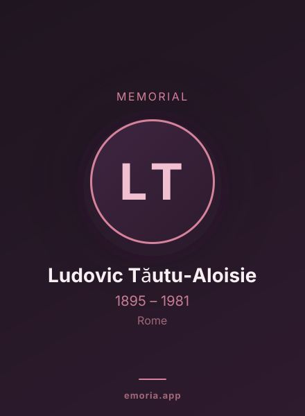 Memorial portrait of Ludovic Tăutu-Aloisie
