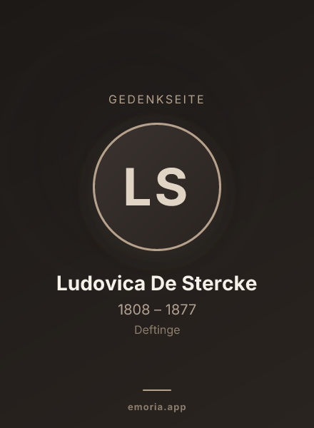 Gedenkportrait von Ludovica De Stercke
