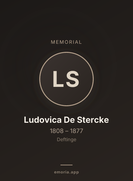 Memorial portrait of Ludovica De Stercke