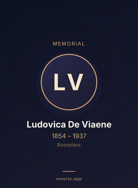 Memorial portrait of Ludovica De Viaene