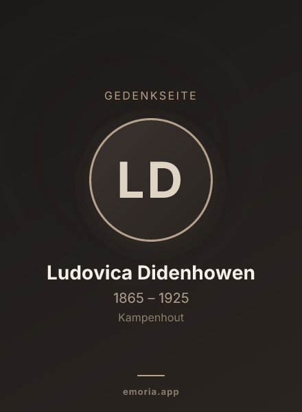 Gedenkportrait von Ludovica Didenhowen