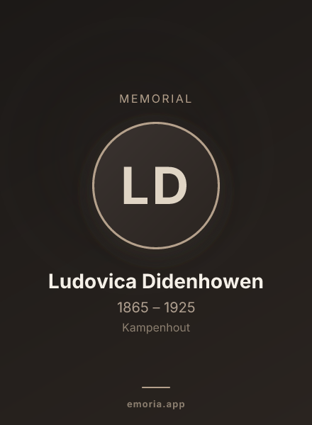 Memorial portrait of Ludovica Didenhowen