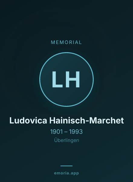 Memorial portrait of Ludovica Hainisch-Marchet