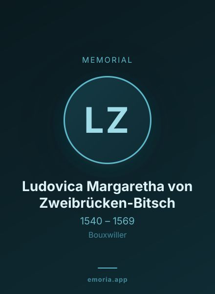 Memorial portrait of Ludovica Margaretha von Zweibrücken-Bitsch