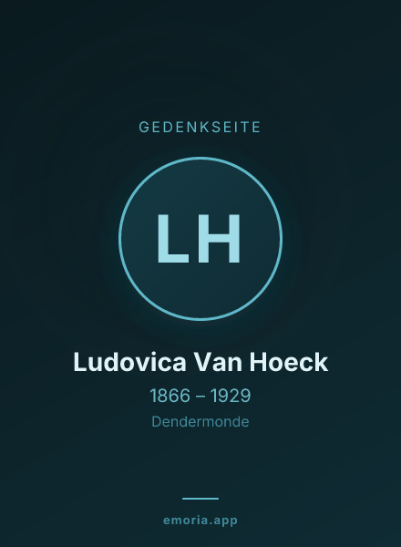 Gedenkportrait von Ludovica Van Hoeck