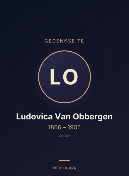 Gedenkportrait von Ludovica Van Obbergen