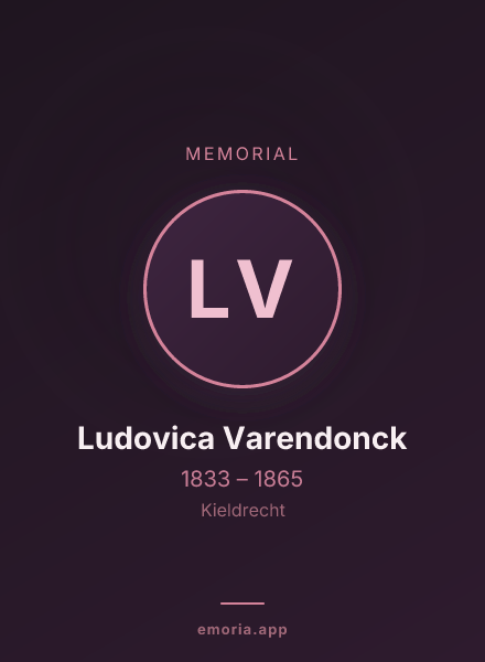 Memorial portrait of Ludovica Varendonck