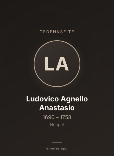 Gedenkportrait von Ludovico Agnello Anastasio