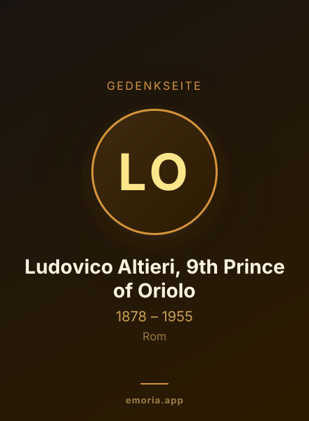 Gedenkportrait von Ludovico Altieri, 9th Prince of Oriolo