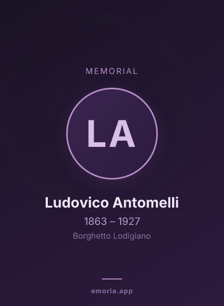 Memorial portrait of Ludovico Antomelli