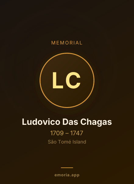 Memorial portrait of Ludovico Das Chagas