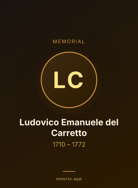 Memorial portrait of Ludovico Emanuele del Carretto