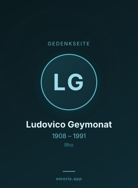 Gedenkportrait von Ludovico Geymonat
