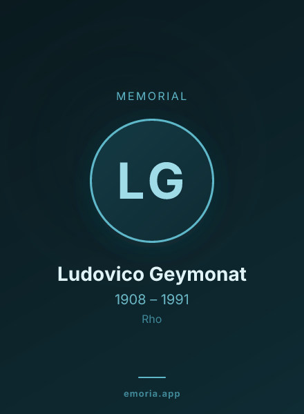 Memorial portrait of Ludovico Geymonat