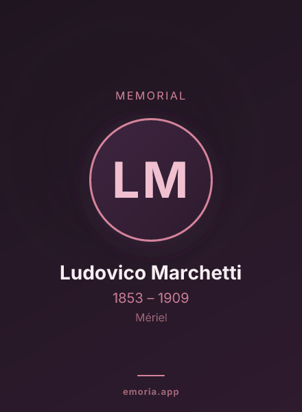 Memorial portrait of Ludovico Marchetti