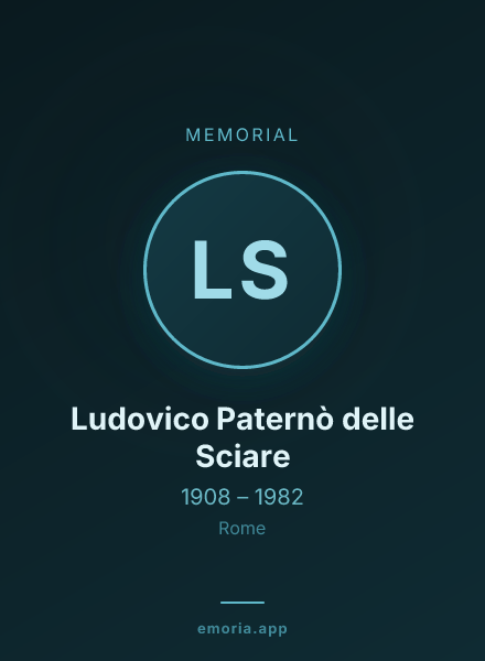 Memorial portrait of Ludovico Paternò delle Sciare