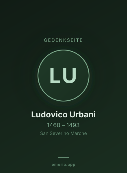 Gedenkportrait von Ludovico Urbani