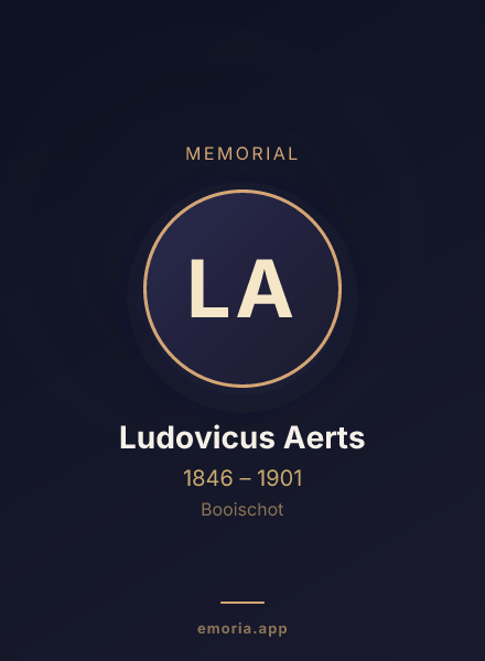 Memorial portrait of Ludovicus Aerts