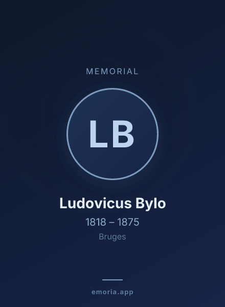 Memorial portrait of Ludovicus Bylo
