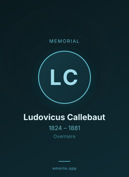 Memorial portrait of Ludovicus Callebaut