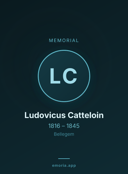 Memorial portrait of Ludovicus Catteloin