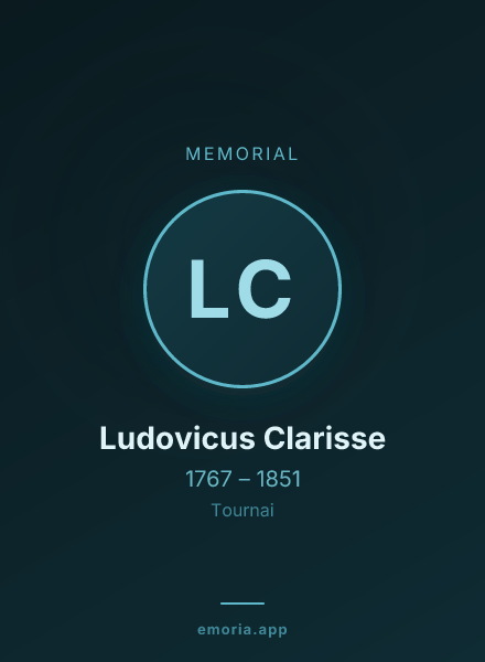 Memorial portrait of Ludovicus Clarisse