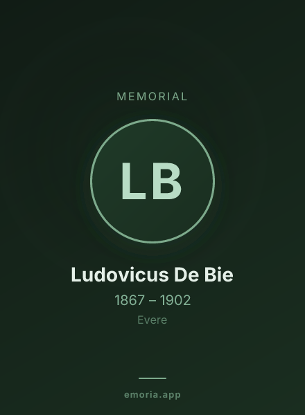 Memorial portrait of Ludovicus De Bie