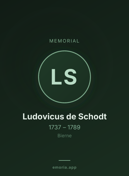 Memorial portrait of Ludovicus de Schodt