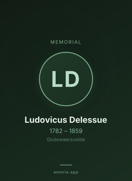 Memorial portrait of Ludovicus Delessue