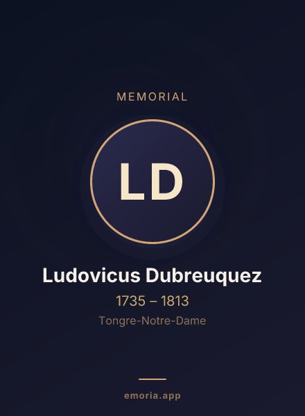 Memorial portrait of Ludovicus Dubreuquez