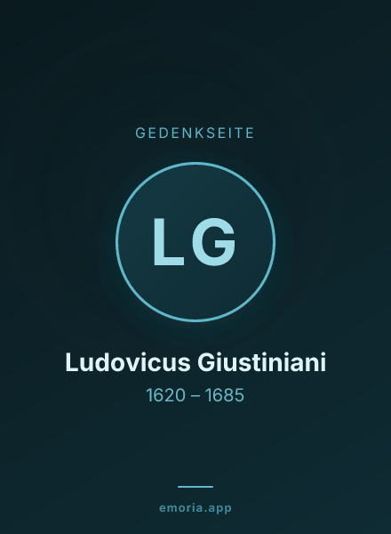 Gedenkportrait von Ludovicus Giustiniani